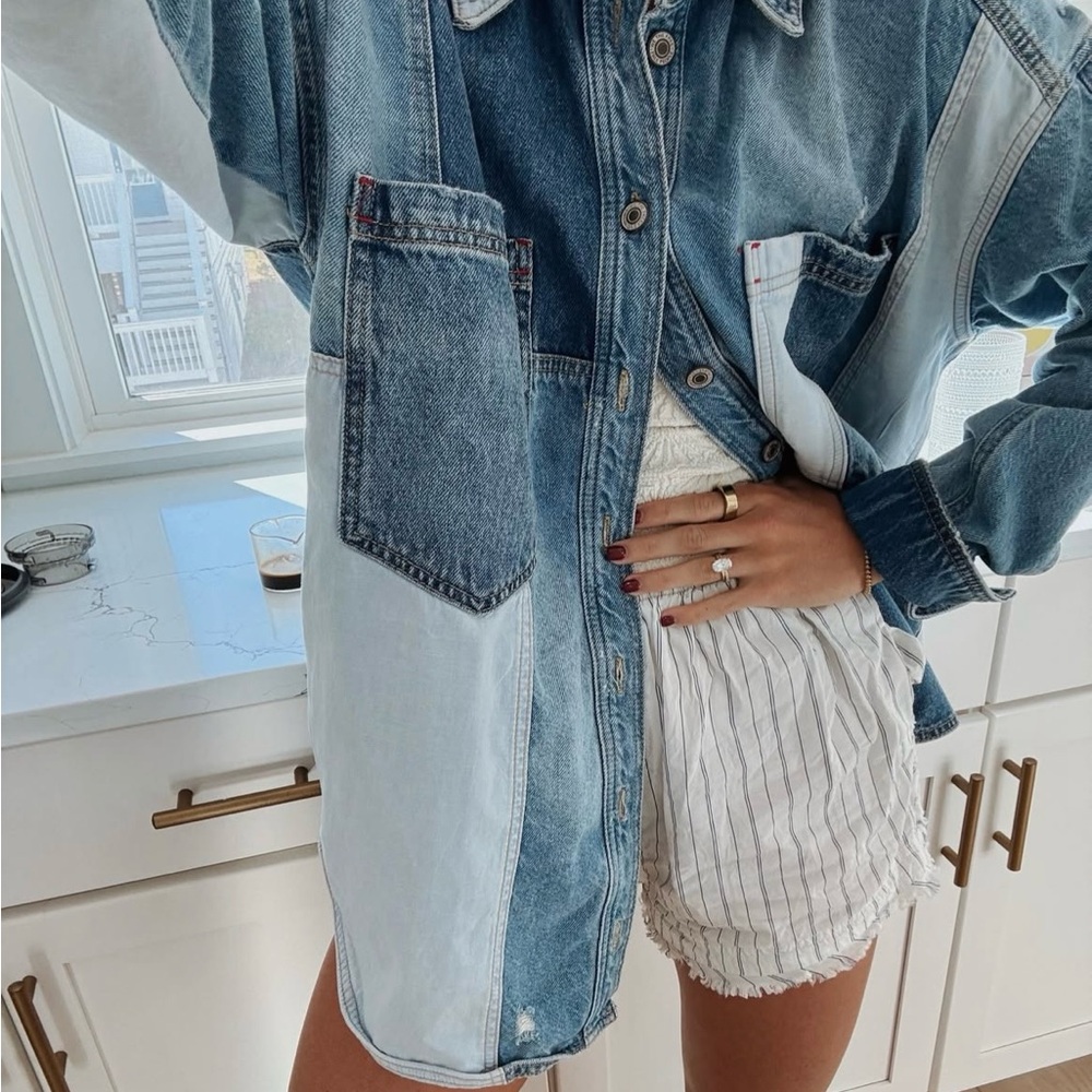 We the Free Mountain Roads Shirt (denim jacket) - Picture 2 of 8